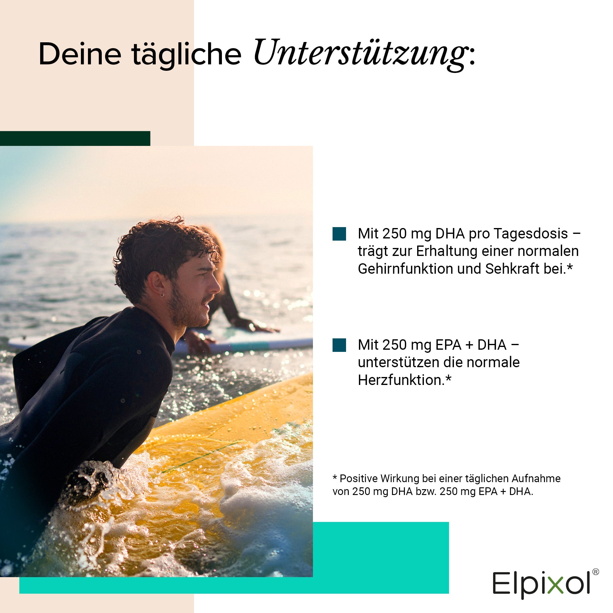 Elpixol® Algenöl Kapseln mit 500 mg EPA + DHA
