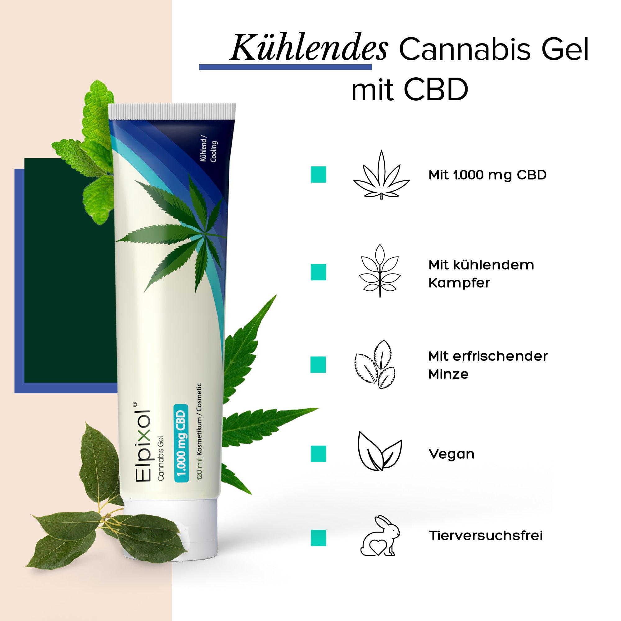 Elpixol® Cannabis Gel 1.000 mg CBD kühlend