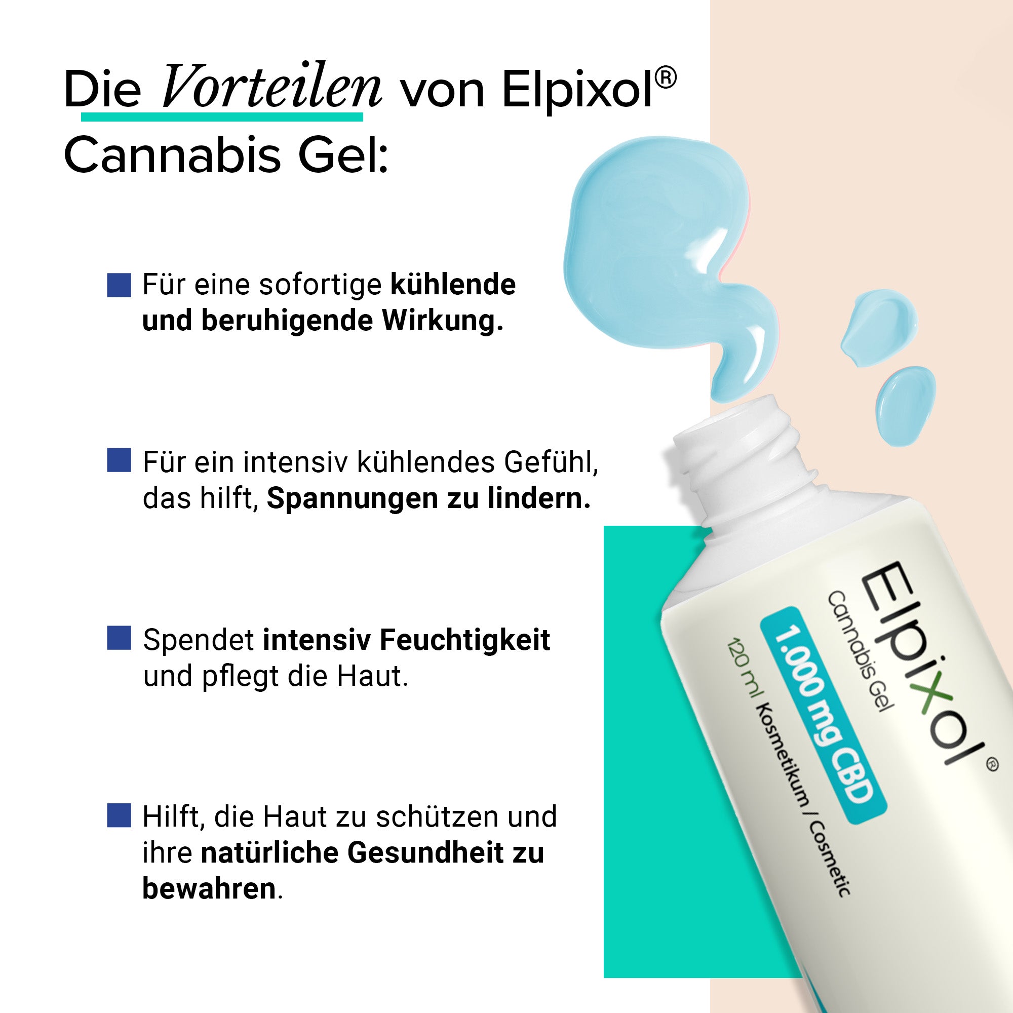 Elpixol® Cannabis Gel 1.000 mg CBD kühlend